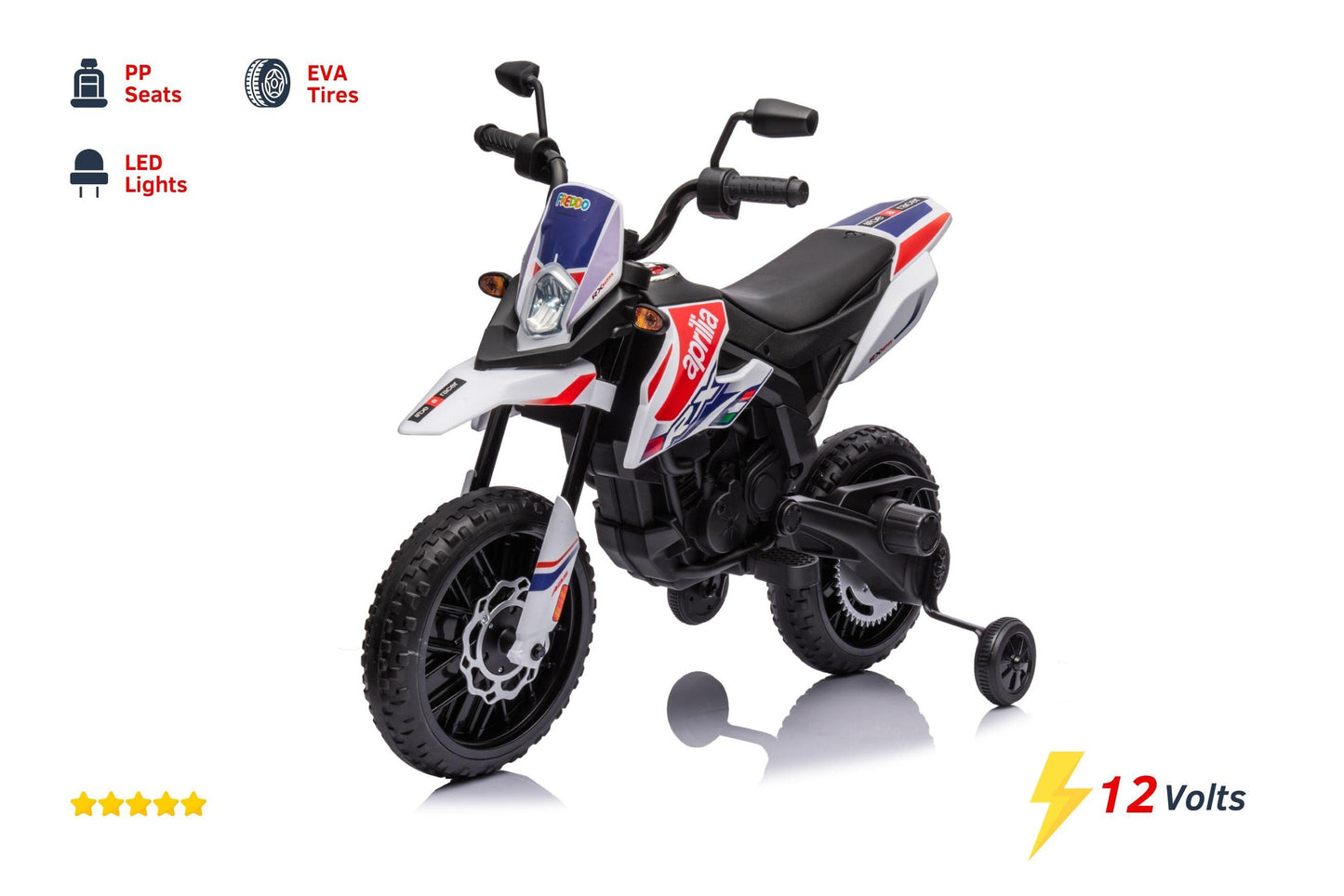 12V Aprilia Motorcycle 1 Seater Ride on for Kids